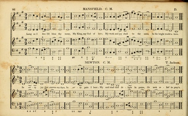 American Psalmody: a collection of sacred music, comprising a great variety of psalm, and hymn tunes, set-pieces, anthems and chants, arranged with a figured bass for the organ...(3rd ed.) page 83