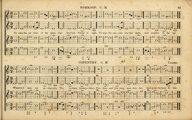 American Psalmody: a collection of sacred music, comprising a great variety of psalm, and hymn tunes, set-pieces, anthems and chants, arranged with a figured bass for the organ...(3rd ed.) page 88