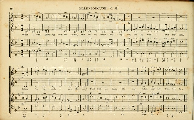 American Psalmody: a collection of sacred music, comprising a great variety of psalm, and hymn tunes, set-pieces, anthems and chants, arranged with a figured bass for the organ...(3rd ed.) page 93