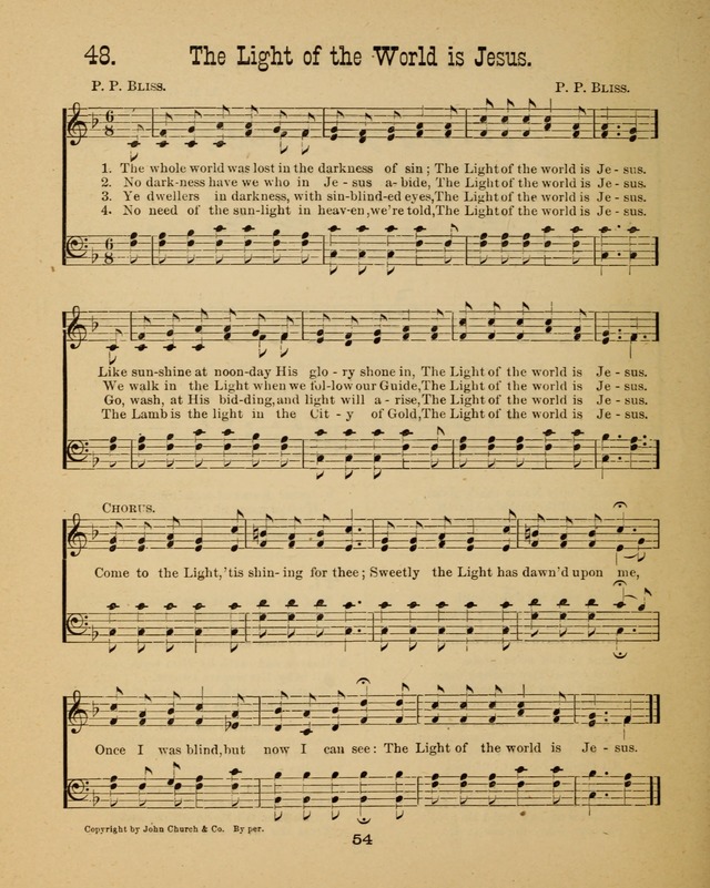 Augsburg Songs for Sunday Schools and other services page 54