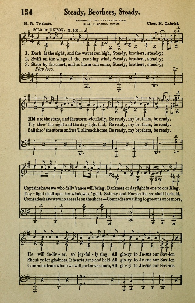 Awakening Songs for the Church, Sunday School and Evangelistic Services page 154