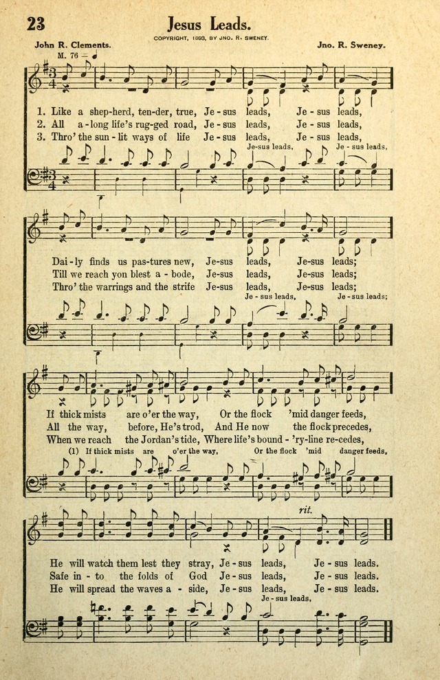 Awakening Songs for the Church, Sunday School and Evangelistic Services page 23