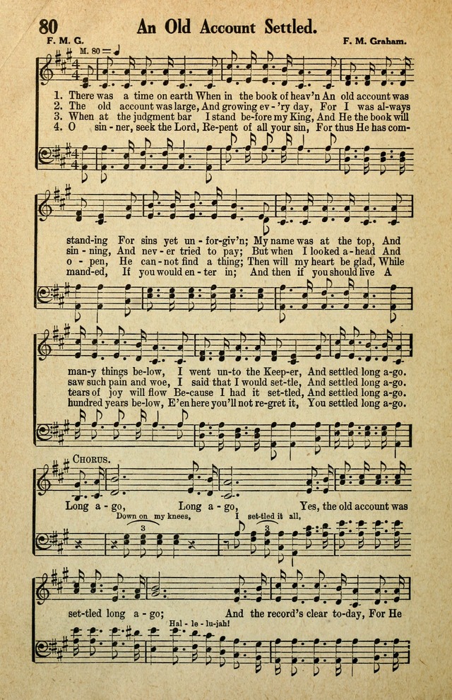Awakening Songs for the Church, Sunday School and Evangelistic Services page 80