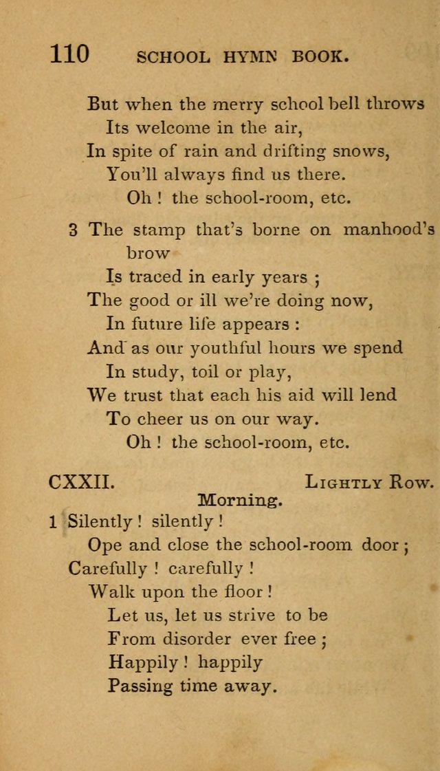 The American School Hymn Book page 110