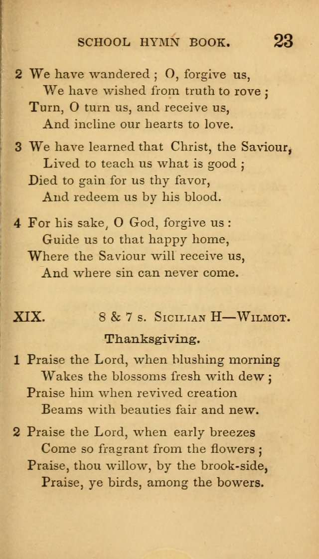 The American School Hymn Book page 23