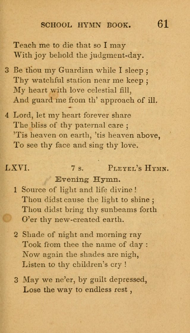 The American School Hymn Book page 61