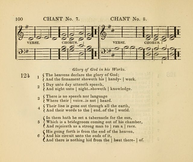 The American Sabbath School Singing Book: containing hymns, tunes, scriptural selections and chants, for Sabbath schools page 100
