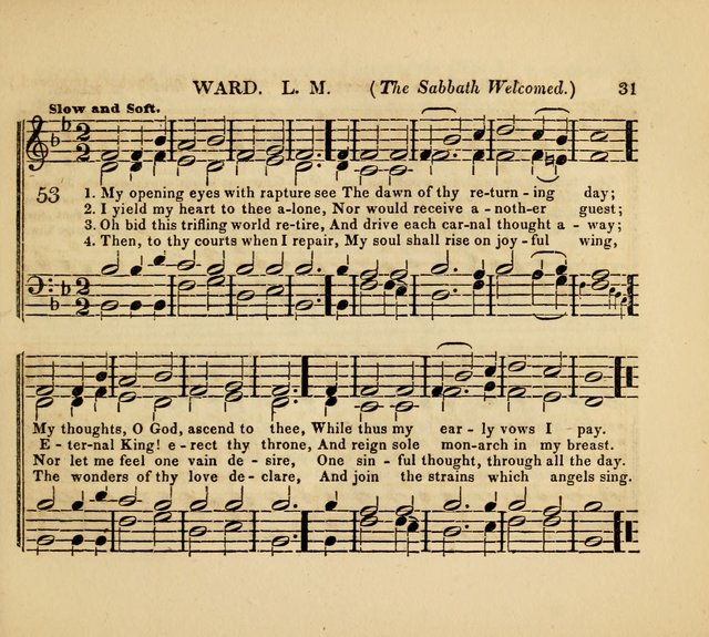 The American Sabbath School Singing Book: containing hymns, tunes, scriptural selections and chants, for Sabbath schools page 31