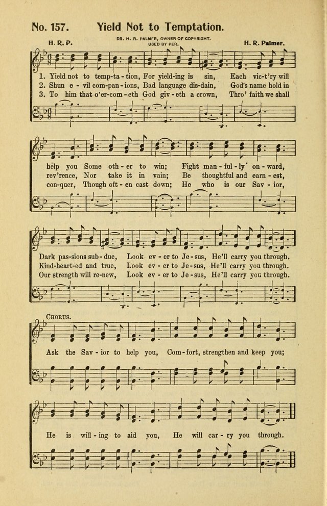 Assembly Songs: for use in evangelistic services, Sabbath schools, young peoples societies, devotional meetings, and the home page 157