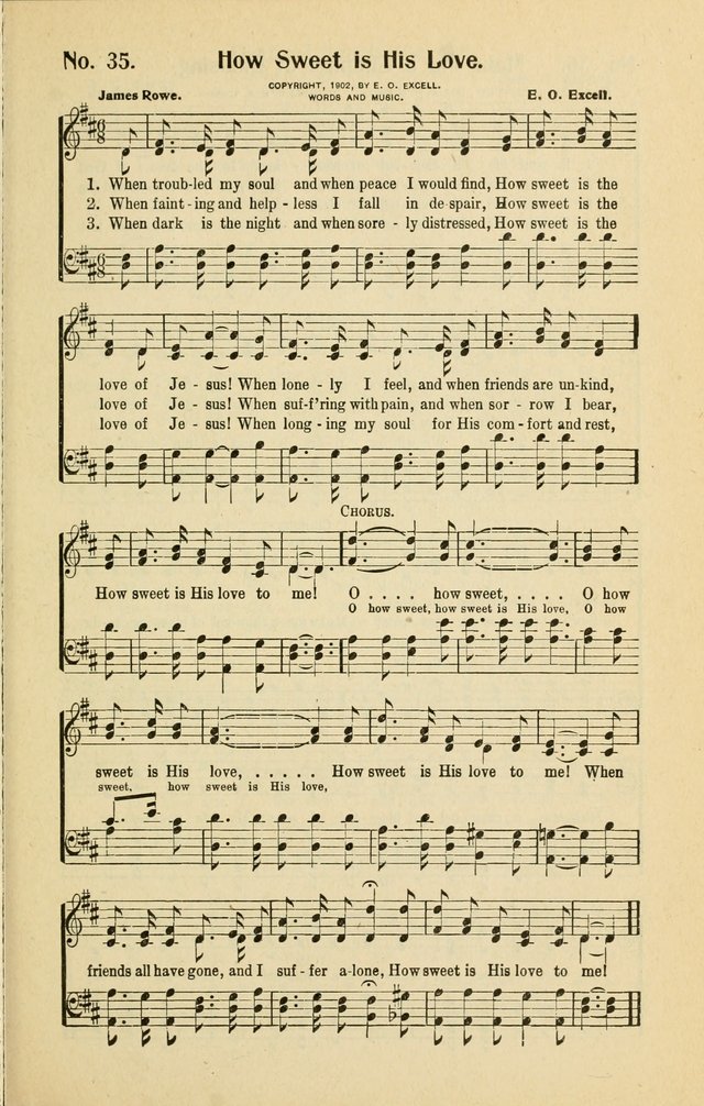Assembly Songs: for use in evangelistic services, Sabbath schools, young peoples societies, devotional meetings, and the home page 36