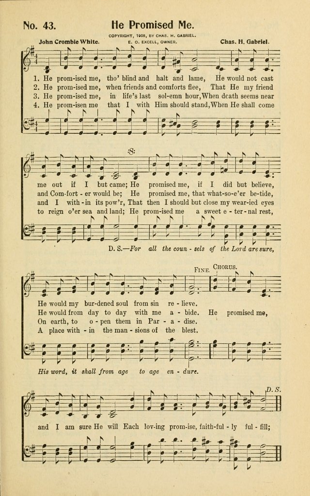 Assembly Songs: for use in evangelistic services, Sabbath schools, young peoples societies, devotional meetings, and the home page 44