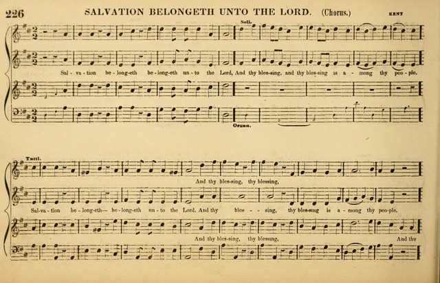 The American Vocalist: a selection of tunes, anthems, sentences, and hymns, old and new: designed for the church, the vestry, or the parlor; adapted to every variety of metre in common use. (Rev. ed.) page 226