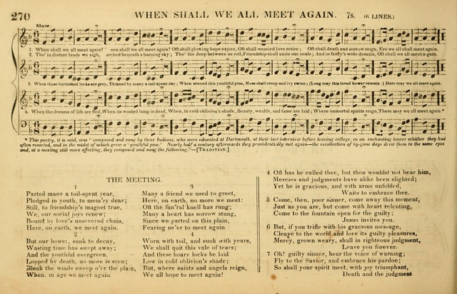 The American Vocalist: a selection of tunes, anthems, sentences, and hymns, old and new: designed for the church, the vestry, or the parlor; adapted to every variety of metre in common use. (Rev. ed.) page 270