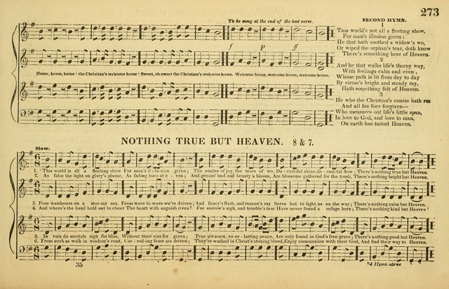The American Vocalist: a selection of tunes, anthems, sentences, and hymns, old and new: designed for the church, the vestry, or the parlor; adapted to every variety of metre in common use. (Rev. ed.) page 273