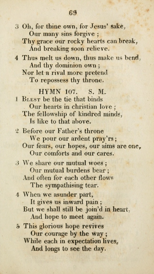 The Brick Church Hymns, Designed for the Use of Social Prayer Meetings and Families, selected from the most approved authors page 70