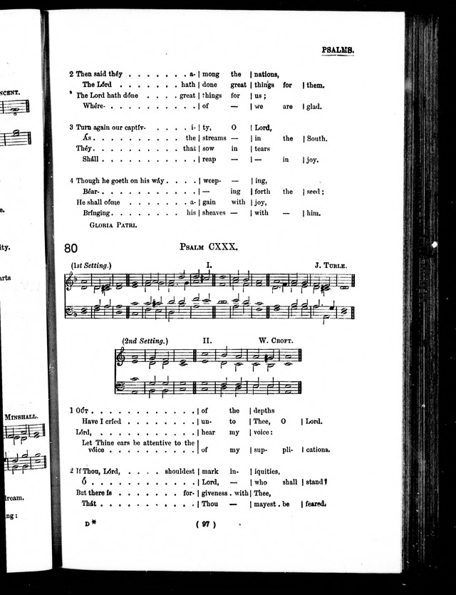 The Baptist Church Hymnal: chants and anthems with music page 100