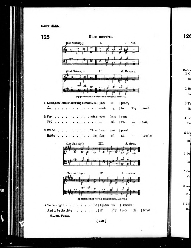 The Baptist Church Hymnal: chants and anthems with music page 155