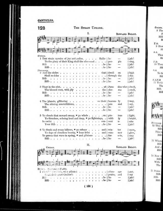 The Baptist Church Hymnal: chants and anthems with music page 159