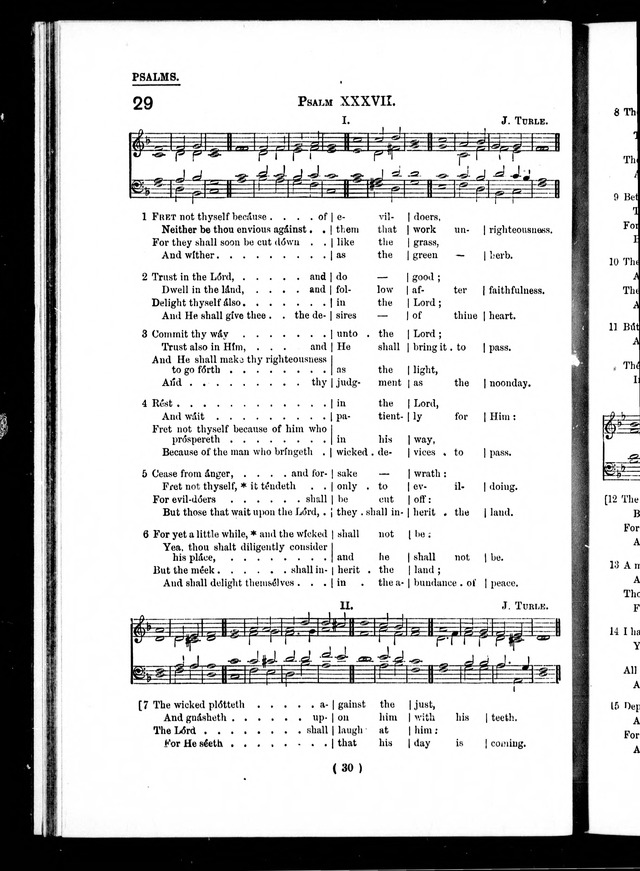 The Baptist Church Hymnal: chants and anthems with music page 30