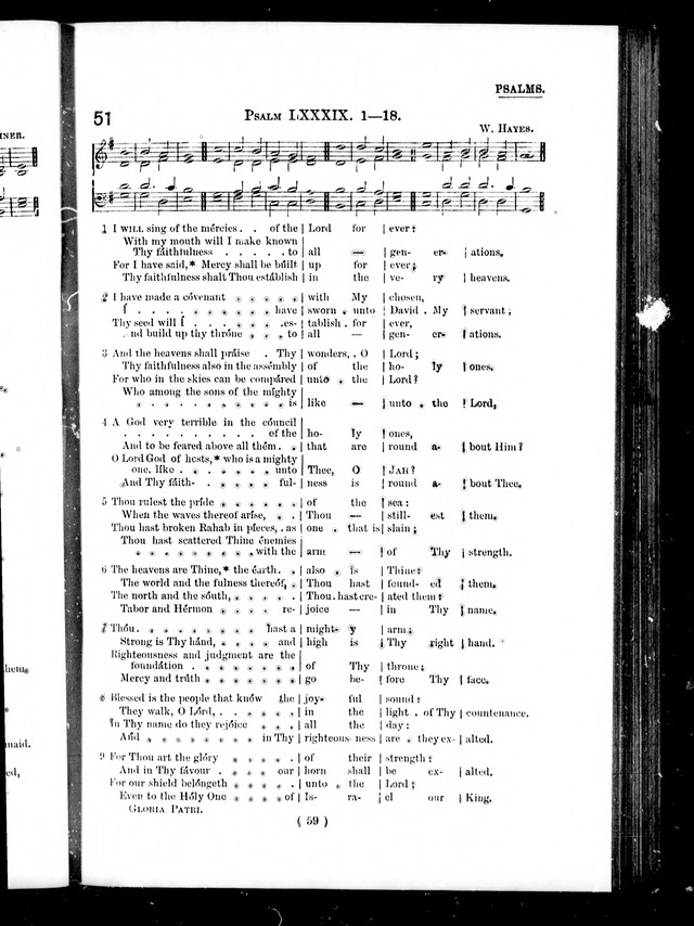 The Baptist Church Hymnal: chants and anthems with music page 59