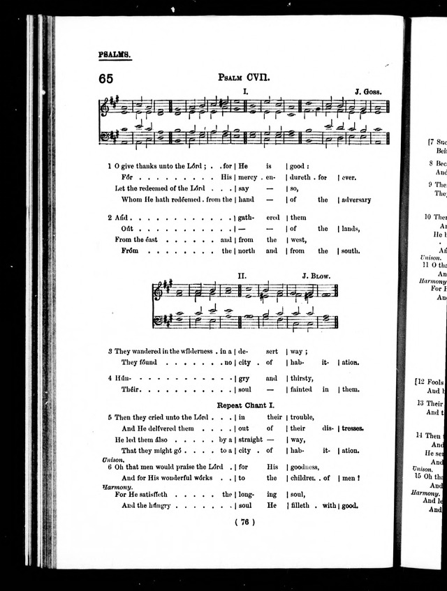 The Baptist Church Hymnal: chants and anthems with music page 79