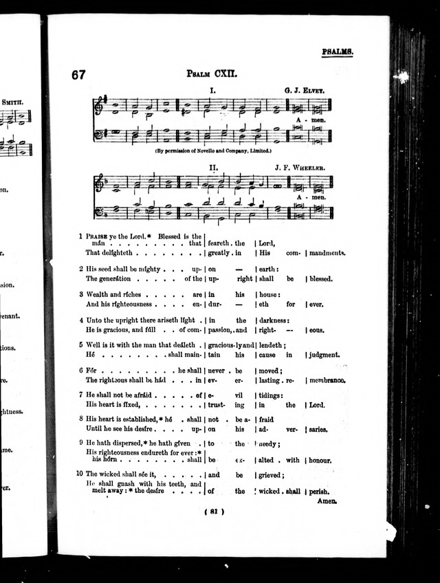 The Baptist Church Hymnal: chants and anthems with music page 84