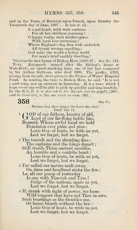 The Book of Common Praise: being the Hymn Book of the Church of England in Canada. Annotated edition page 345