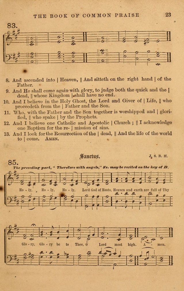 The Book of Common Praise: with music for the  Book of Common Prayer; for use in congregations and Sunday schools (Ed. B) page 25