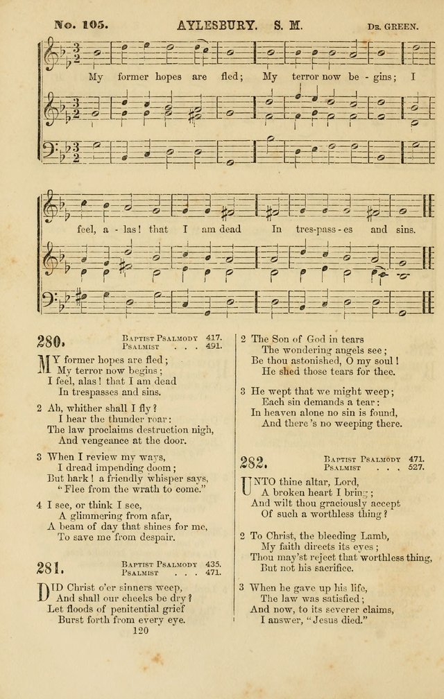 Baptist Chorals: a tune and hymn book designed to promote general congregational singing; containing one hundred and sixty four tunes adapted to about four hundred choice hymns  page 127