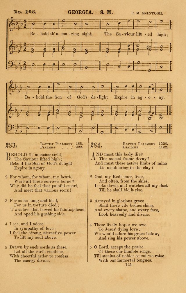Baptist Chorals: a tune and hymn book designed to promote general congregational singing; containing one hundred and sixty four tunes adapted to about four hundred choice hymns  page 128