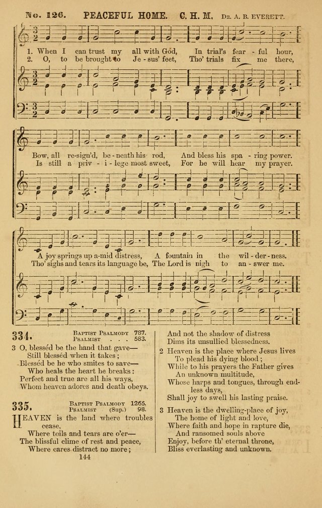 Baptist Chorals: a tune and hymn book designed to promote general congregational singing; containing one hundred and sixty four tunes adapted to about four hundred choice hymns  page 151