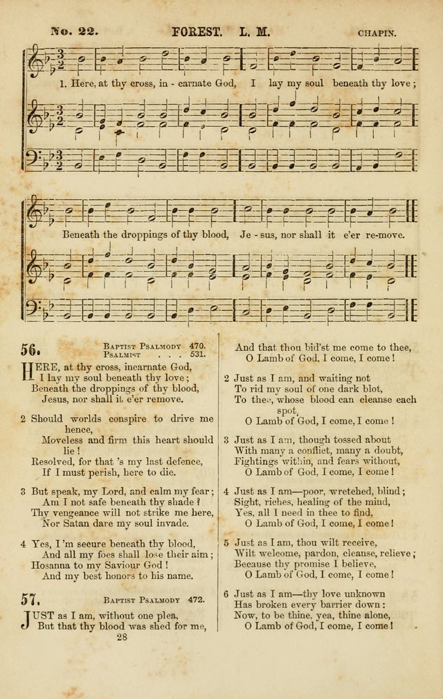Baptist Chorals: a tune and hymn book designed to promote general congregational singing; containing one hundred and sixty four tunes adapted to about four hundred choice hymns  page 35