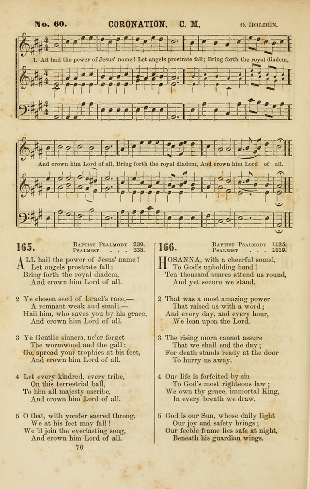 Baptist Chorals: a tune and hymn book designed to promote general congregational singing; containing one hundred and sixty four tunes adapted to about four hundred choice hymns  page 77