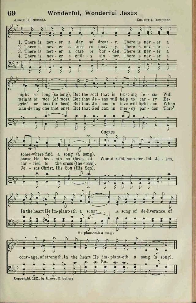 The Broadman Hymnal page 67