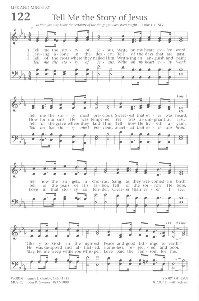 Baptist Hymnal 1991 page 108