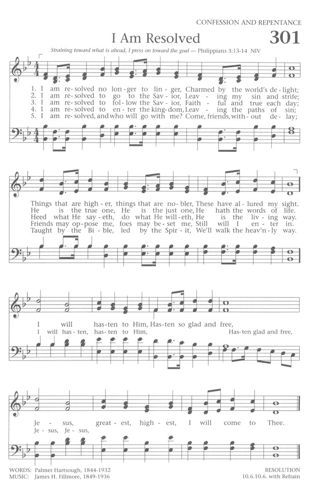 Baptist Hymnal 1991 page 267