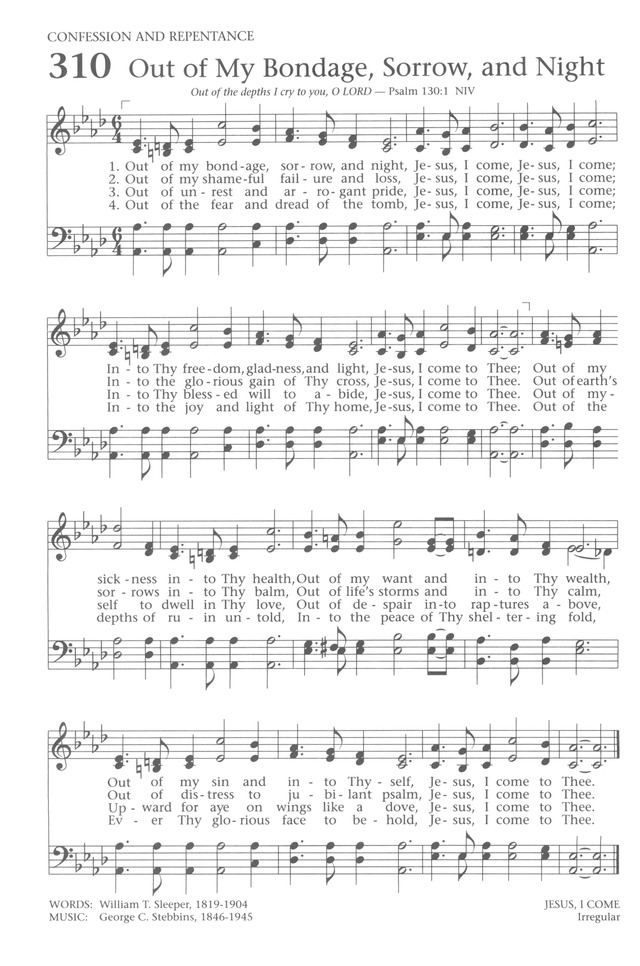 Baptist Hymnal 1991 page 274