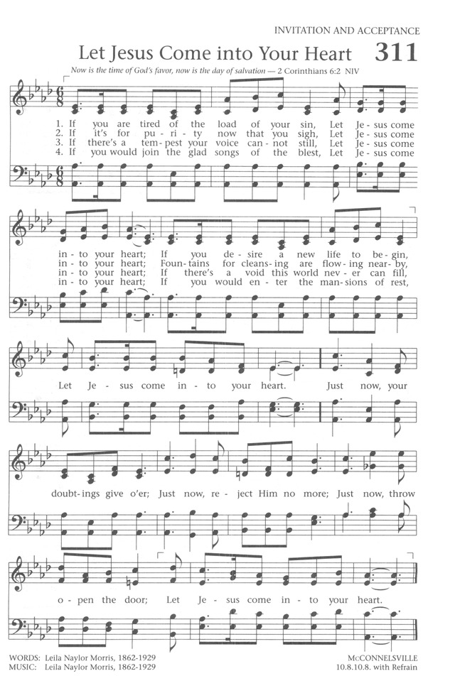 Baptist Hymnal 1991 page 275