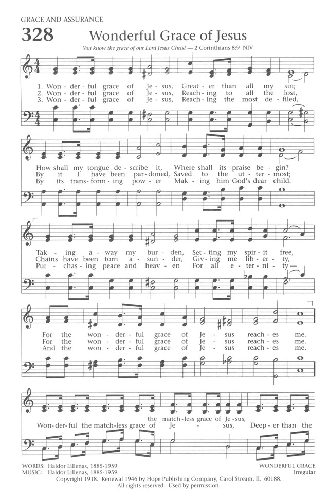 Baptist Hymnal 1991 page 292