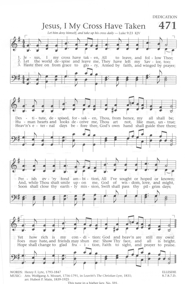 Baptist Hymnal 1991 page 419