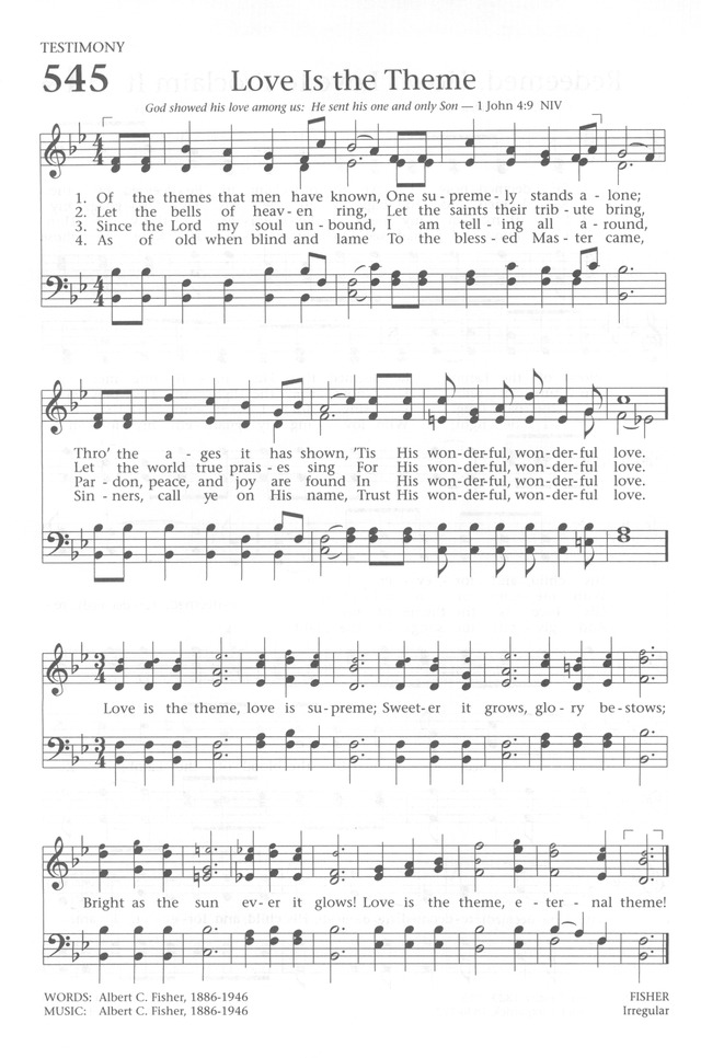 Baptist Hymnal 1991 page 486