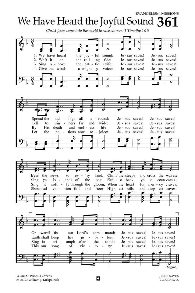 Baptist Hymnal 2008 page 509