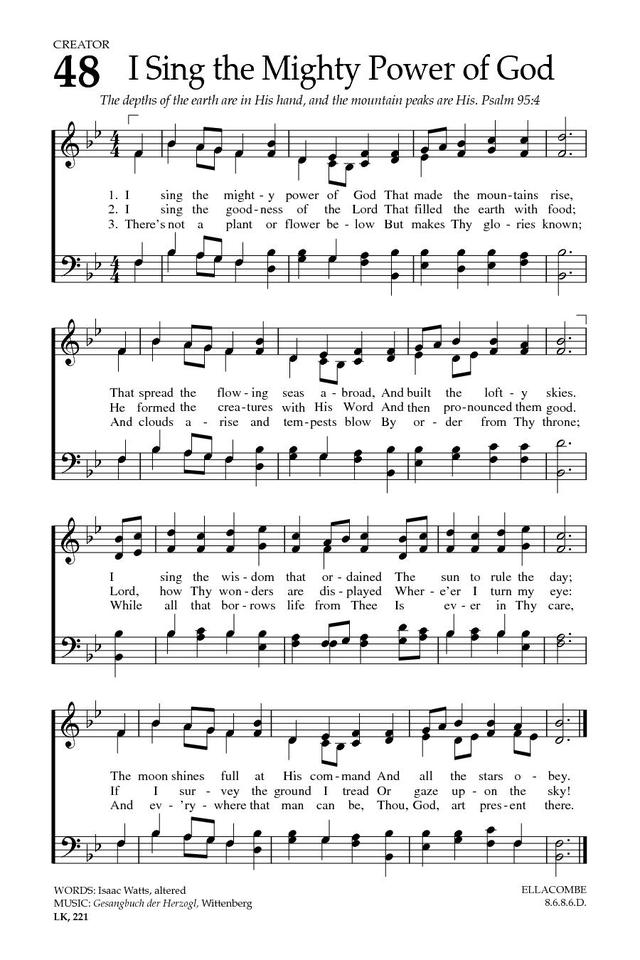 Baptist Hymnal 2008 page 71