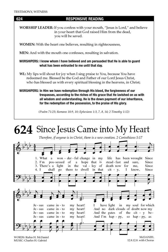 Baptist Hymnal 2008 page 854