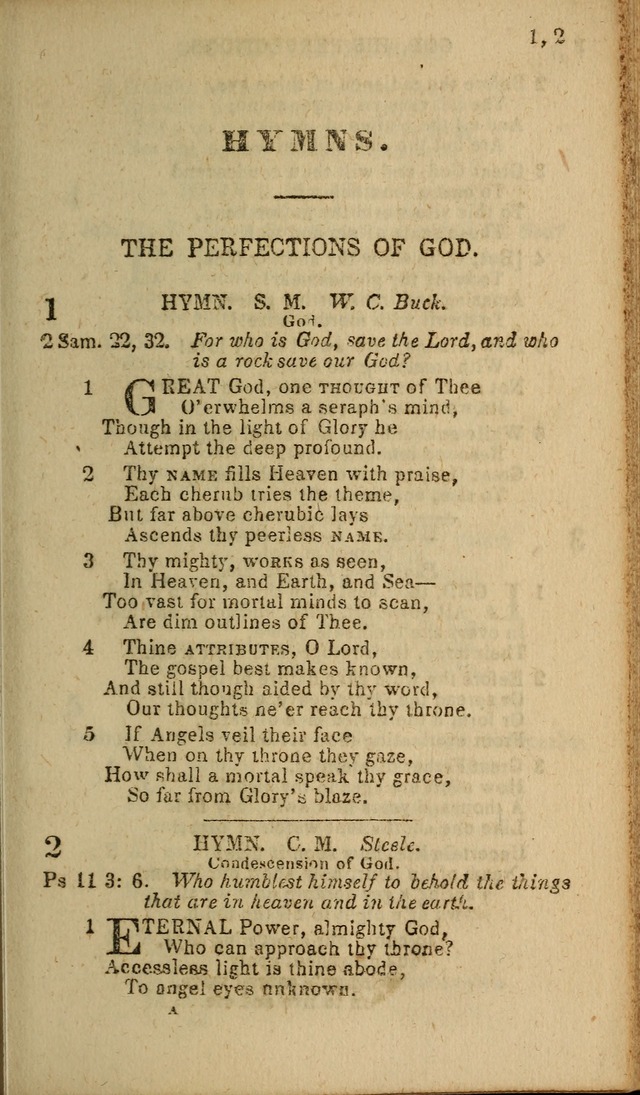 Baptist Hymn Book page 1