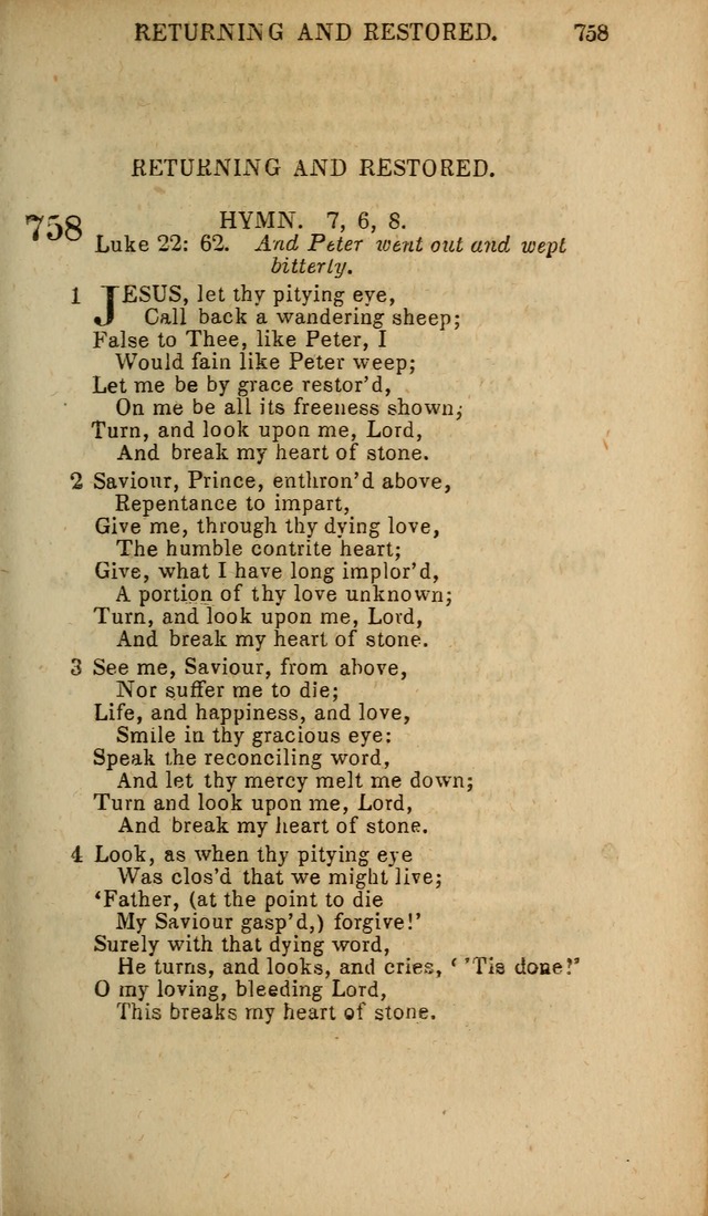 Baptist Hymn Book page 443