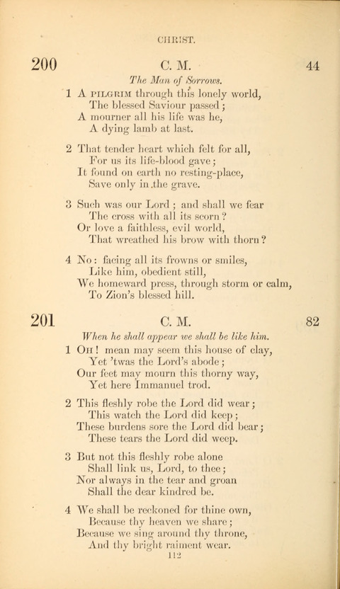 The Baptist Hymn Book page 112