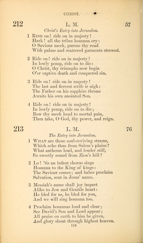 The Baptist Hymn Book page 118