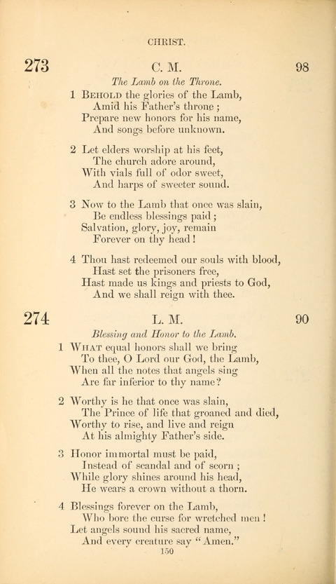 The Baptist Hymn Book page 150