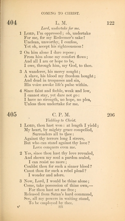 The Baptist Hymn Book page 221